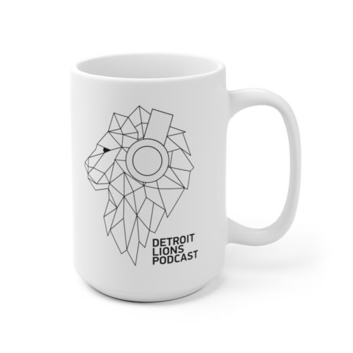 Detroit Lions Podcast Black Logo Ceramic Mug - Image 5