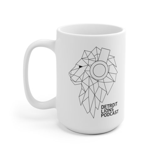 Detroit Lions Podcast Black Logo Ceramic Mug - Image 6