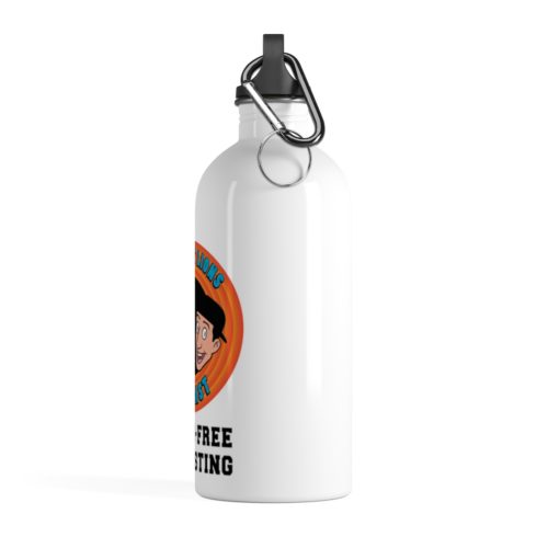 Detroit Lions Podcast Loony Logo Stainless Steel Water Bottle - Image 2