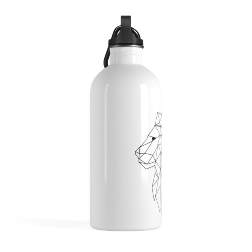 Detroit Lions Podcast Black Logo Stainless Steel Water Bottle - Image 4