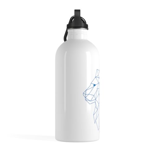 Detroit Lions Podcast Blue Logo Stainless Steel Water Bottle - Image 4