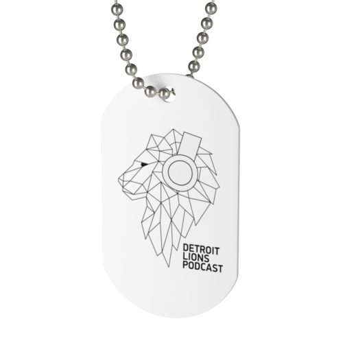 Detroit Lions Podcast Dog Tag