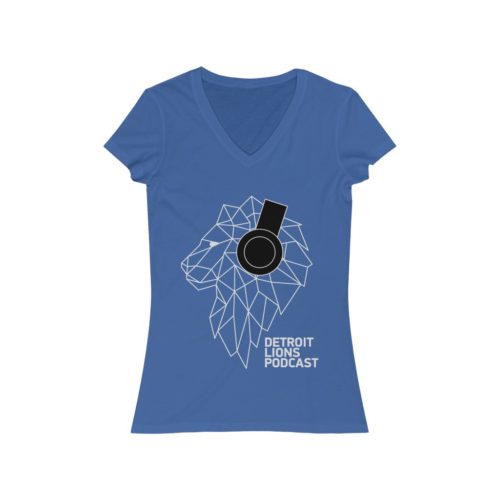 DLP White Logo Women's Jersey V-Neck Tee