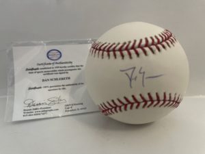 Dan Schlereth Autographed Baseball - Detroit Lions Podcast