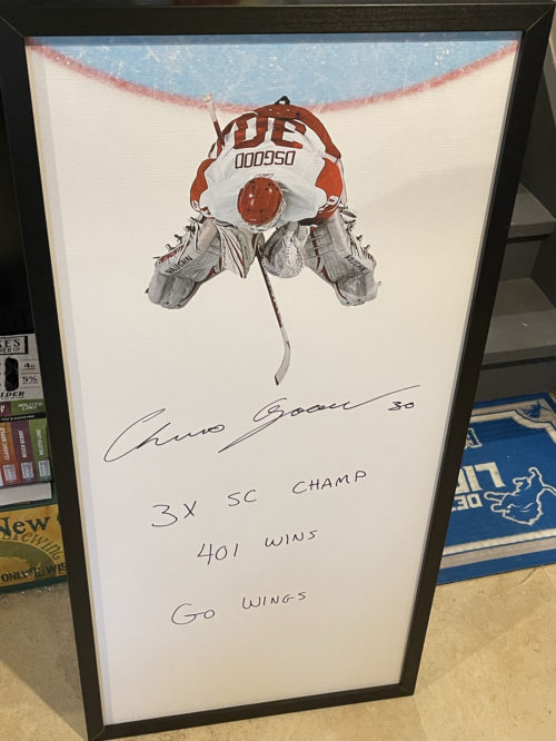 Chris Osgood Autographed Poster