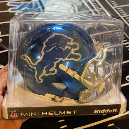 Herman Moore Autographed Mini Helmet 