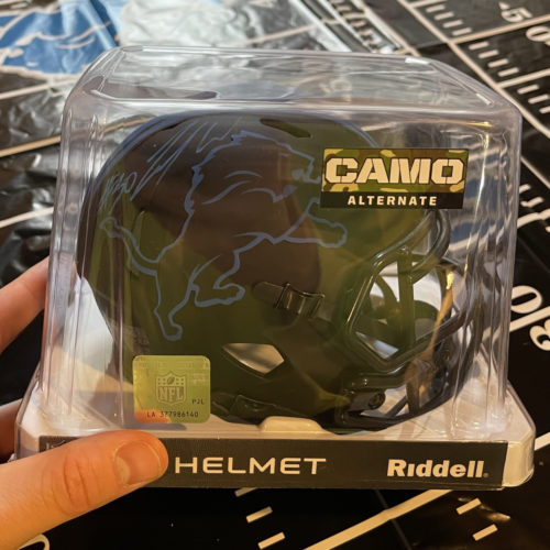 Jamaal Williams Autographed Mini Helmet
