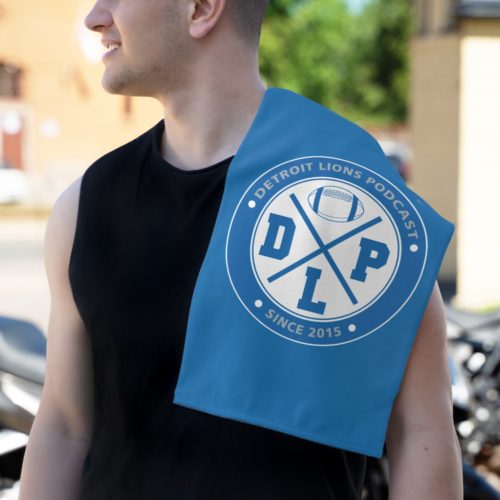 Detroit Lions Podcast Logo Rally Towel