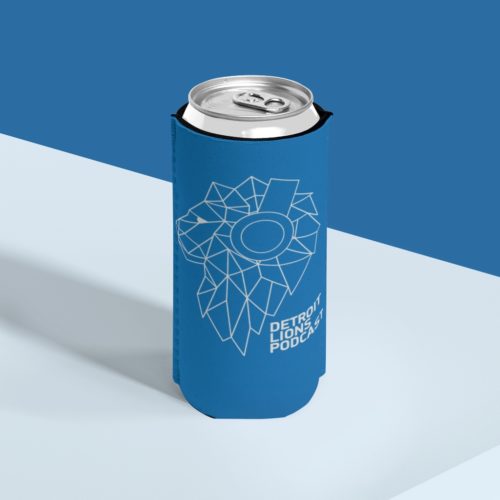 Detroit Lions Podcast Slim Can Koozie