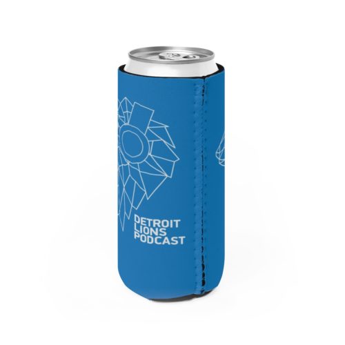 Detroit Lions Podcast Slim Can Koozie - Image 7