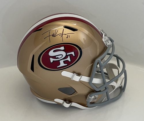 Frank Gore Autographed Full Size Helmet - Detroit Lions Podcast
