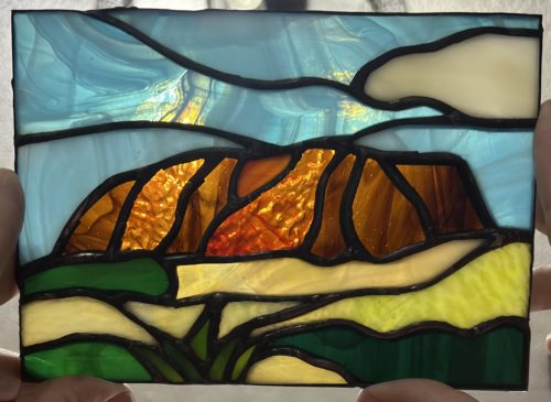 Commissioned Lions-inspired stained glass piece - Detroit Lions Podcast
