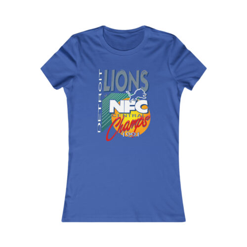 Women's Detroit Lions 1991 NFC Central Champs Retro Tee
