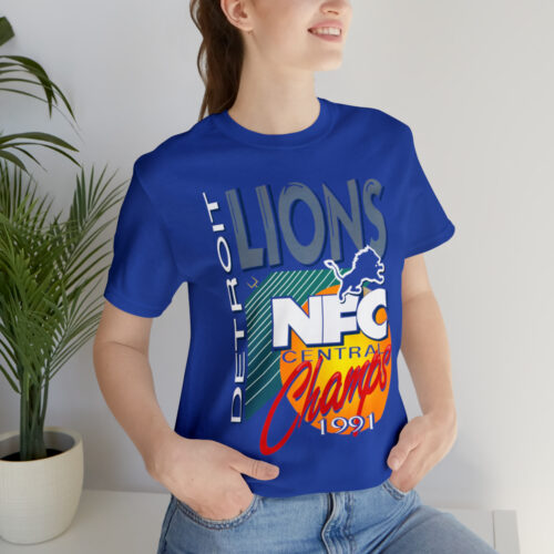 Detroit Lions 1991 NFC Central Champs Retro Tee - Image 2