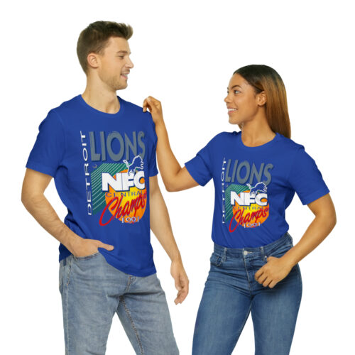 Detroit Lions 1991 NFC Central Champs Retro Tee - Image 3
