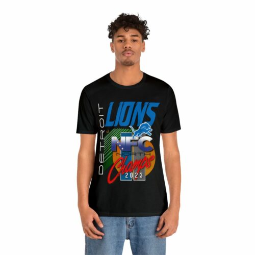 #1 Detroit Lions 2023 NFC North Champs Tee - Image 4