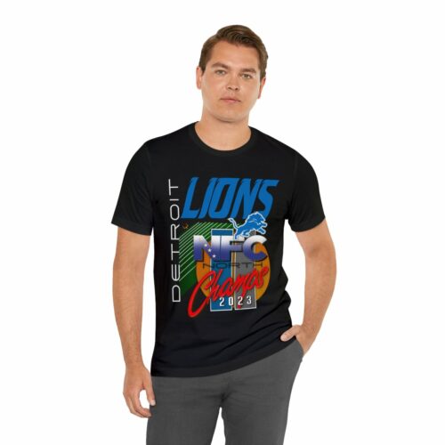 #1 Detroit Lions 2023 NFC North Champs Tee - Image 6