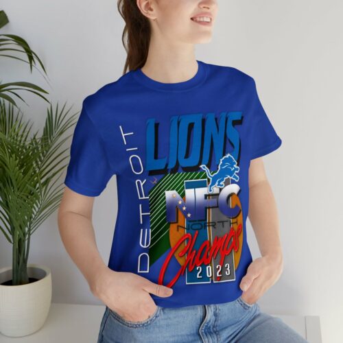 #1 Detroit Lions 2023 NFC North Champs Tee - Image 33