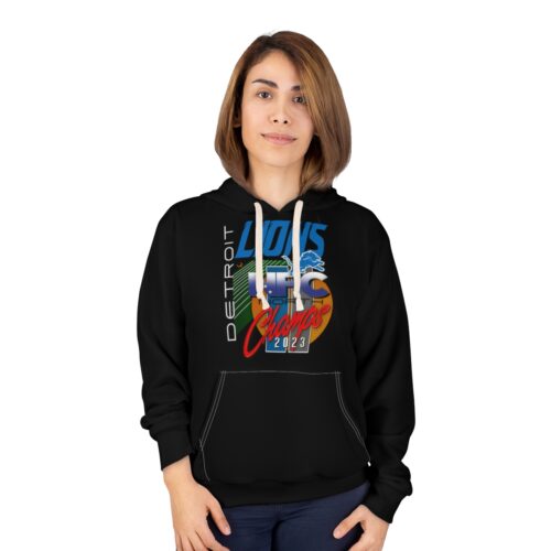 #1 Detroit Lions 2023 NFC North Champs Unisex Hoodie - Image 3