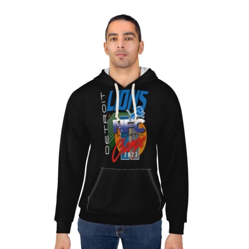 #1 Detroit Lions 2023 NFC North Champs Unisex Hoodie - Image 4