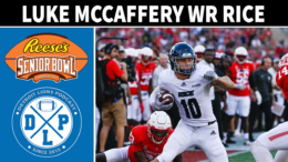 Chris and Jeff are at the Senior Bowl talking to Rice Wide Receiver Luke McCaffery. They'll be talking to as many of the Senior Bowl prospects as they can get sitting in a chair. We think you'll find this interview with Rice Wide Receiver Luke McCaffery to be a great listen.