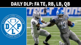 Welcome to the Daily DLP. Welcome to the Daily DLP. Today Ash Thompson is getting the grab bag of low priority free agency positions out of the way for the Detroit Lions. Tight ends, running, backs, quarterbacks, and linebackers are all quick conversations. The Detroit Lions are set at these spots for the most part.