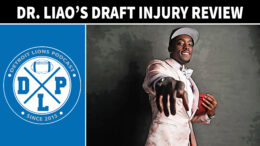 Dr. Jimmy Liao recaps the Lions draft, with the focus only he can give. For example: how does the age of a prospect affect their prognosis for a given injury? Why do some players seem to hit a wall in terms of performance? Is there a magical age that makes the kinds of massive deals the Lions are giving to their stars acceptable?