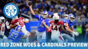 Ash Thompson takes a look at all the Detroit Lions passing attempts in the reed zone. There were numerous reasons for the failures, just as coach Dan Campbell said in his press conferences. Quarterbacks, and receivers were not on the same page. There were some terrible play designs. The Lions also kept doing things they should know don't work against the Tampa Bay Buccaneers in week two of the NFL season. The Keys to stopping the Arizona Cardinals are simple. Cover Marvin Harrison. Don't let Kyler Murray get out of the pocket. Stop the running game in it's tracks. On the defensive side of the ball, the Cardinals are not good at run defense so the Lions need to punch them in the mouth.