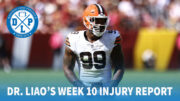 Dr. Liao looks at the Detroit Lions injury report and that of their opponent the Green Bay Packers. Is Zadarius Smith injured? What about his 2021 back injury? Is that relatively minor, or something we need to be concerned about? The Lions got through the Packer game relatively healthy without any major long-term issues that we could see. Punter Tommy Townsend is injured, so the Lions have a distinct field position advantage. The Houston Texans wide receiver corp is banged up and could be missing multiple high-impact players.